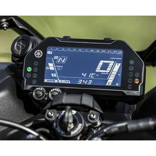 Compact instrument panel with LCD display