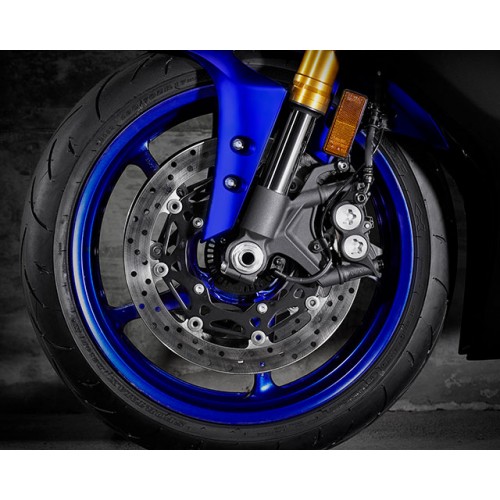 320mm diameter YZF-R1 type front brakes